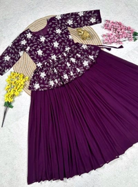 Designer Readymade Half Saree - Peplum Lehenga, XL Upto XXL Size