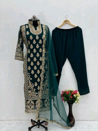 Heavy Work Fully Stiched Pakistani Suit - Free Size Upto 42inch