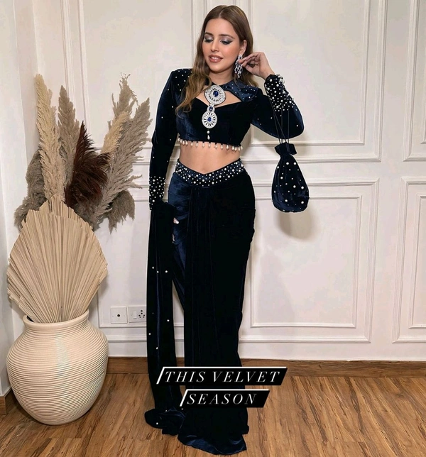 Ready To Wear Indo Western Drape Lehenga Saree