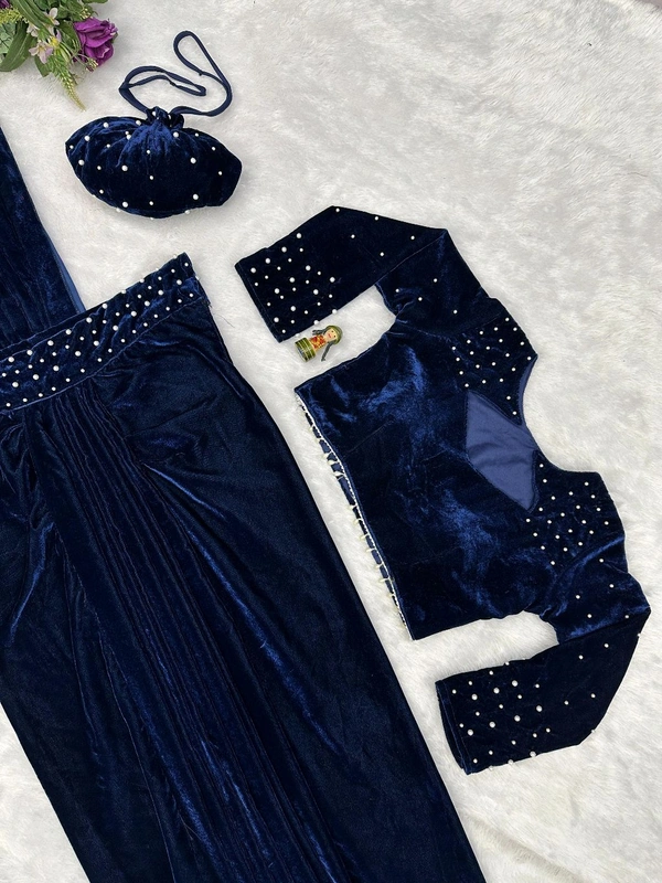 Ready To Wear Indo Western Drape Lehenga Saree