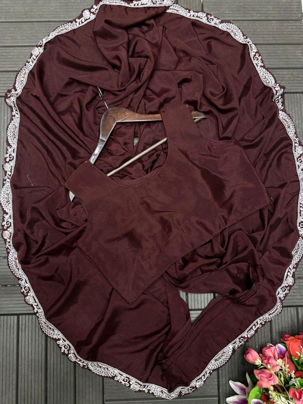 Beautiful Ready To Wear Saree With Koti