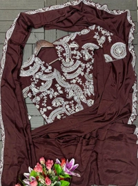 Beautiful Ready To Wear Saree With Koti