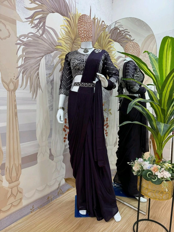 Ready To Wear Saree With Belt