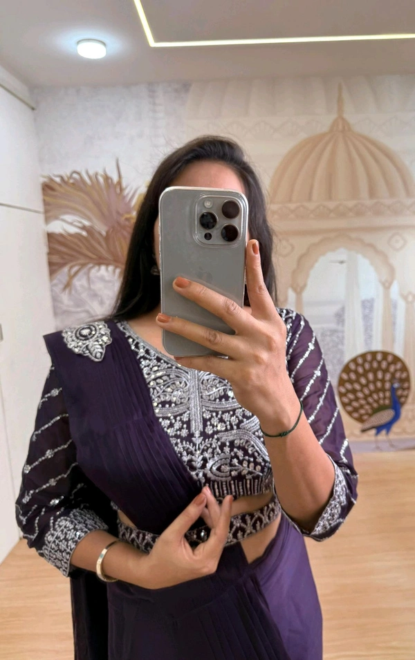 Ready To Wear Saree With Belt