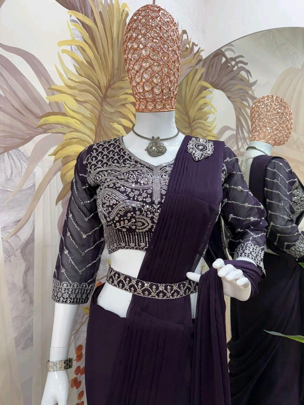 Ready To Wear Saree With Belt