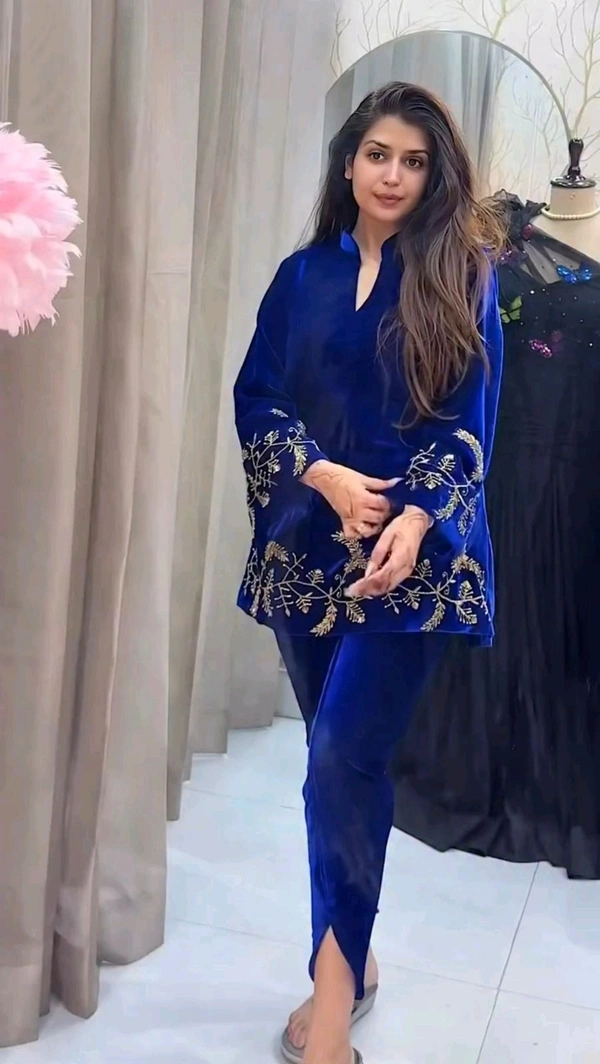 Velvet Co-ord Set - XL