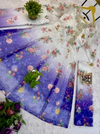 Trending Shaded Color Heavy Anarkali Suit - Purple, XXL