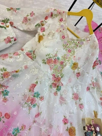 Trending Shaded Color Heavy Anarkali Suit - Pink, XXL