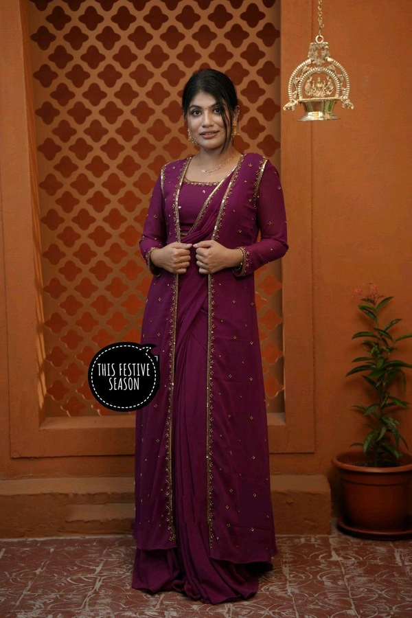 4 In 1 Style Lehenga + Koti + Dupatta - Free Size Upto XXL