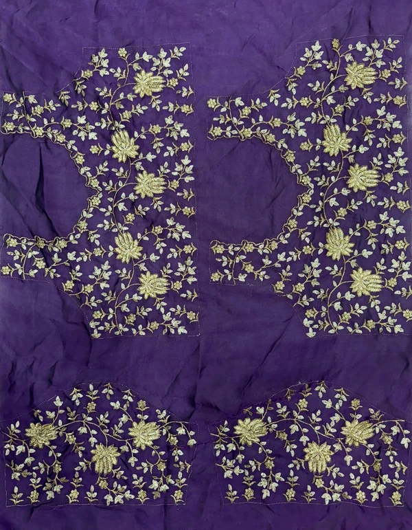 Designer Fully Sequence Work Space Silk Saree With Blouse Piece