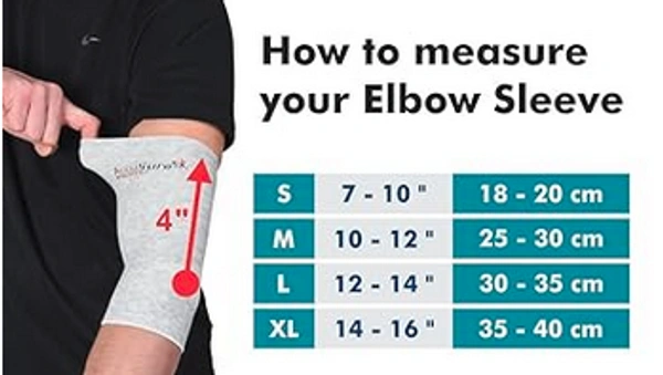 AccuSure Ortho Support Elbow Wrap - M, L