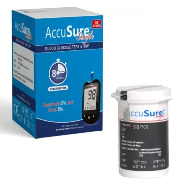 AccuSure Simple Strips Pack of 50