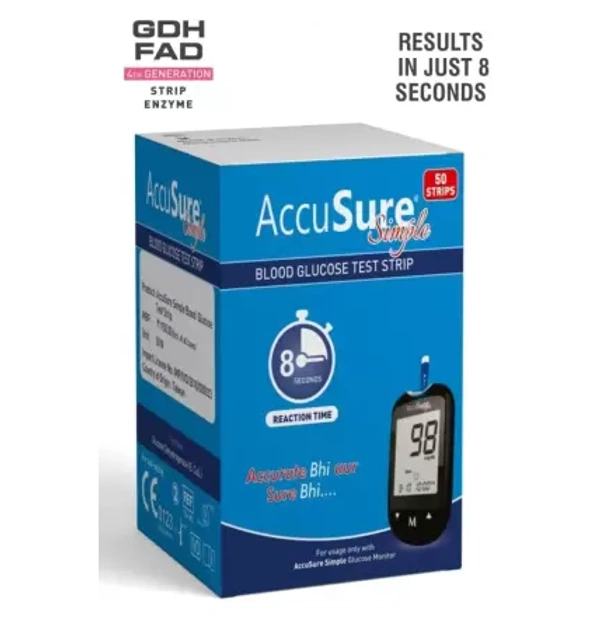 AccuSure Simple Strips Pack of 50