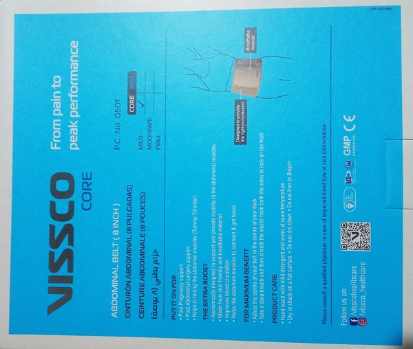 Vissco Abdominal Belt (8 inch) - XL