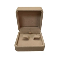 Velvet Earring Box Premium Jewellery Storage Case - Pack Of 3 - Beige