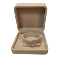 Velvet Bangle Box Premium Jewellery Storage Case - Beige