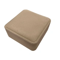 Velvet Bangle Box Premium Jewellery Storage Case - Beige