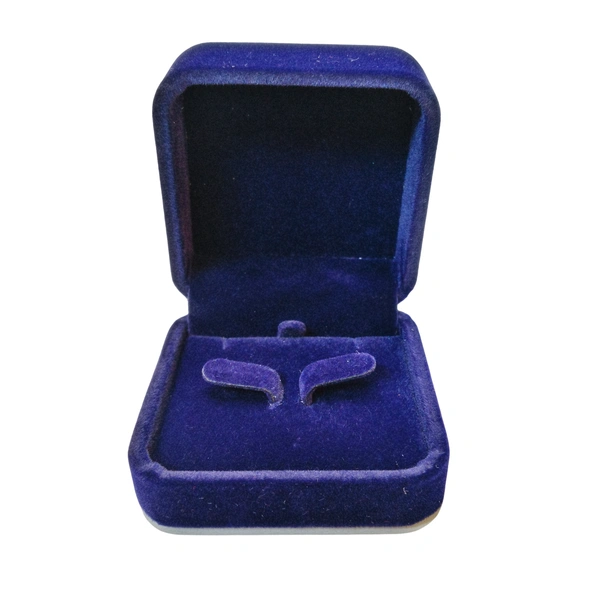 Velvet Earring Box Premium Jewellery Storage Case - Blue