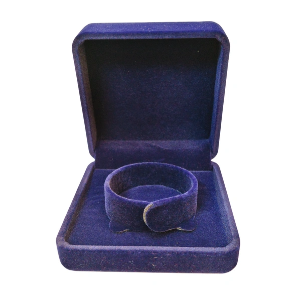 Velvet Bangle Box Premium Jewellery Storage Case - Blue