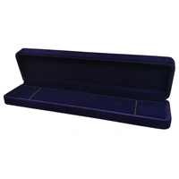Velvet Chain Box Premium Jewellery Storage Case - Blue