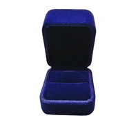 Velvet Ring Box Premium Jewellery Storage Case - Blue