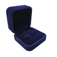 Velvet Earring Box Premium Jewellery Storage Case - Blue