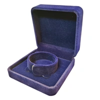 Velvet Bangle Box Premium Jewellery Storage Case - Blue