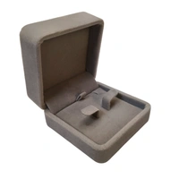 Velvet Earring Box Premium Jewellery Storage Case - Pack Of 3 - Grey