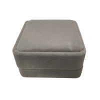 Velvet Earring Box Premium Jewellery Storage Case - Pack Of 3 - Grey