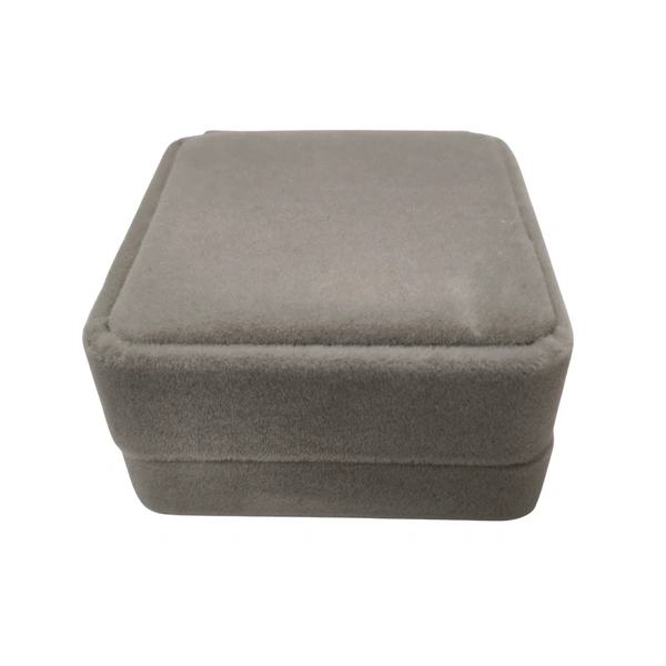 Velvet Earring Box Premium Jewellery Storage Case - Pack Of 3 - Grey