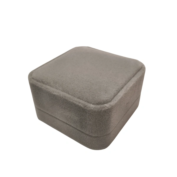 Velvet Pendant Box Premium Jewellery Storage Case - Grey