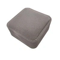 Velvet Bangle Box Premium Jewellery Storage Case - Grey