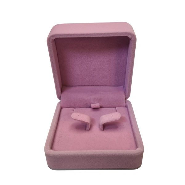 Velvet Earring Box Premium Jewellery Storage Case - Pink