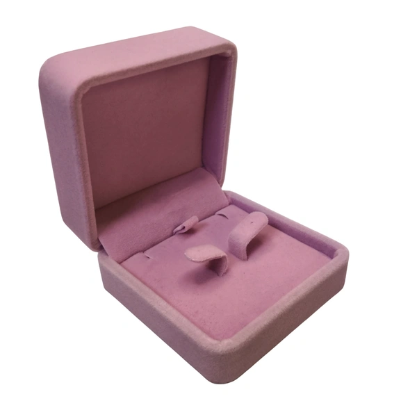 Velvet Earring Box Premium Jewellery Storage Case - Pink