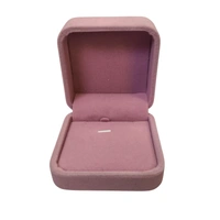 Velvet Pendant Box Premium Jewellery Storage Case - Pack Of 3 - Pink