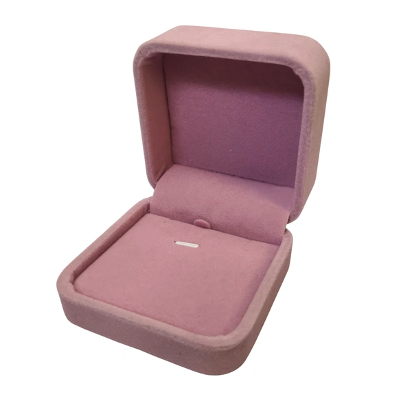 Velvet Pendant Box Premium Jewellery Storage Case - Pink