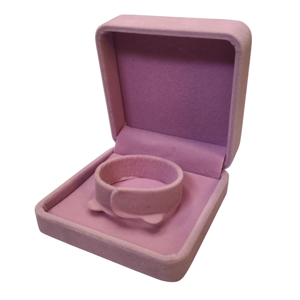 Velvet Bangle Box Premium Jewellery Storage Case - Pink