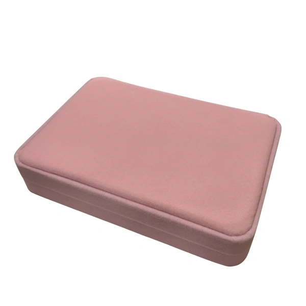Velvet Small Necklace Set Box Premium Jewellery Storage Case - Pink