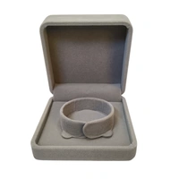 Velvet Bangle Box Premium Jewellery Storage Case - Pink Grey