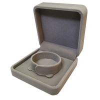 Velvet Bangle Box Premium Jewellery Storage Case - Pink Grey