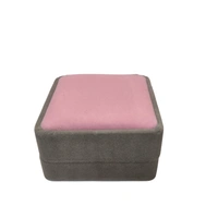 Velvet Earring Box Premium Jewellery Storage Case - Pack Of 3 - Pink Grey