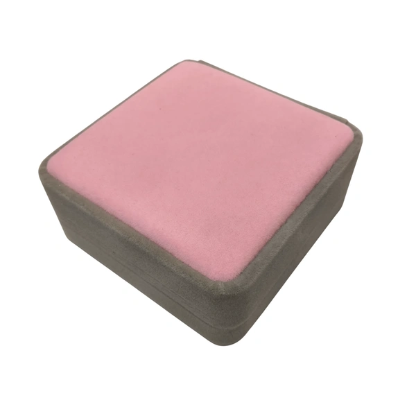 Velvet Bangle Box Premium Jewellery Storage Case - Pink Grey