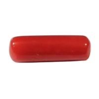 Red Italian Coral Gemstone - Lal Moonga - Certified Natural Gemstone - Capsule, 6 Carat