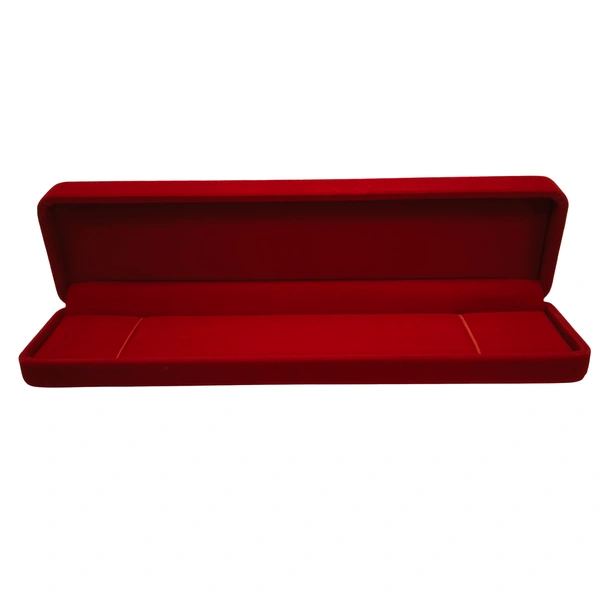 Velvet Chain Box Premium Jewellery Storage Case - Red