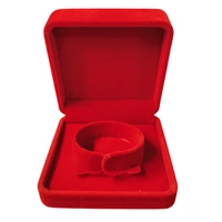 Velvet Bangle Box Premium Jewellery Storage Case - Red