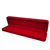 Velvet Chain Box Premium Jewellery Storage Case - Red