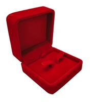 Velvet Earring Box Premium Jewellery Storage Case - Red