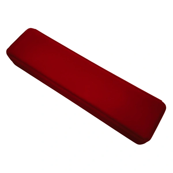 Velvet Chain Box Premium Jewellery Storage Case - Red