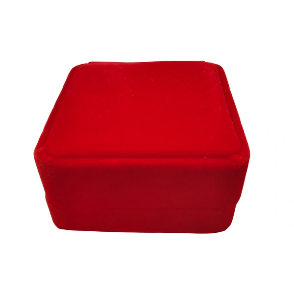 Velvet Earring Box Premium Jewellery Storage Case - Red