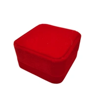 Velvet Pendant Box Premium Jewellery Storage Case - Red